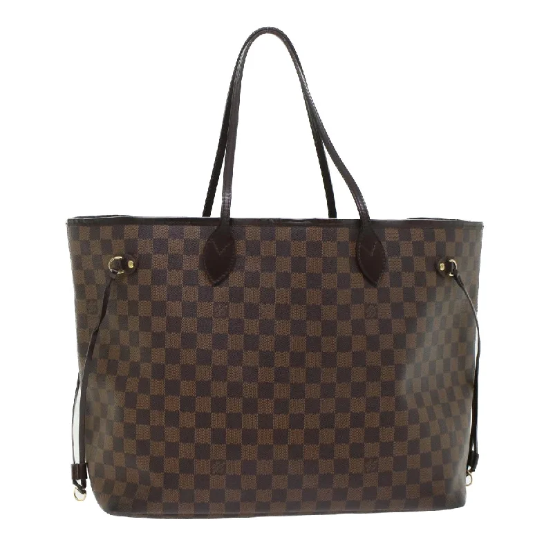 LOUIS VUITTON Damier Ebene Neverfull GM Tote Bag N51106 LV Auth 45449