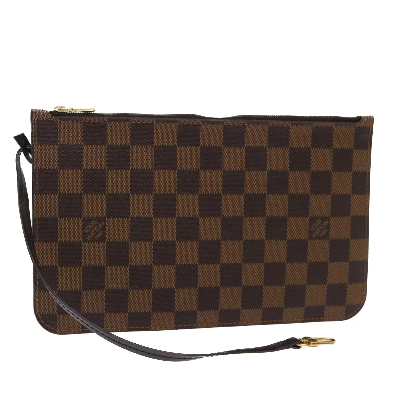 LOUIS VUITTON Damier Ebene Neverfull MM Pouch Accessory Pouch LV Auth ep1112