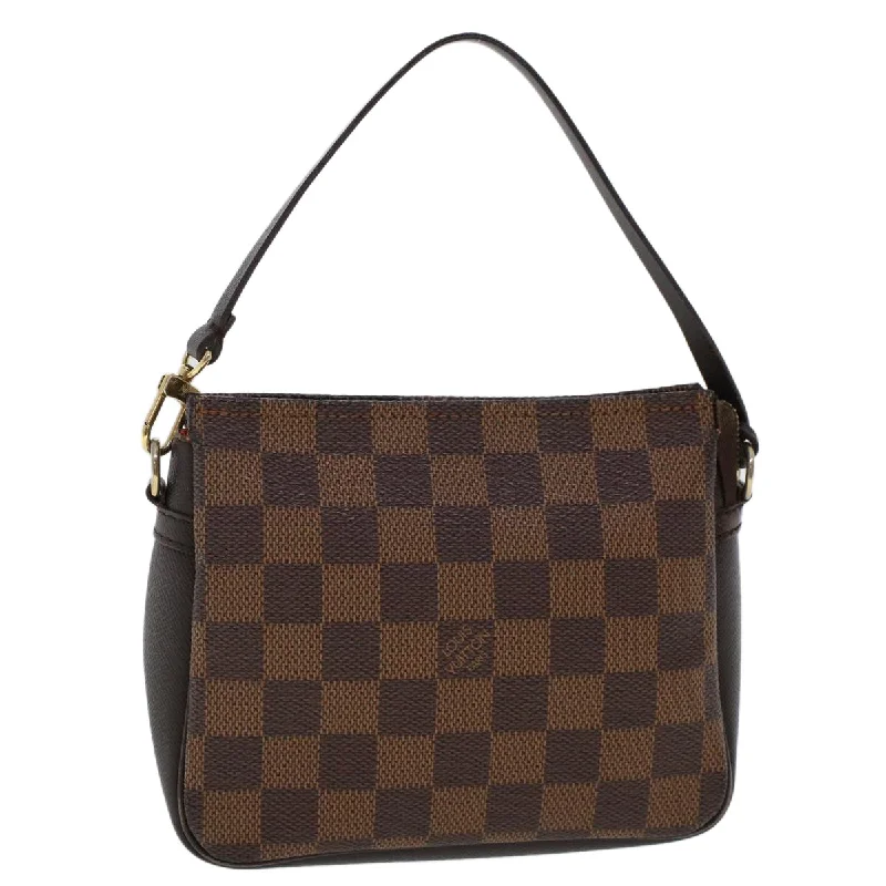 LOUIS VUITTON Damier Ebene Trousse makeup Pouch N51982 LV Auth 47762