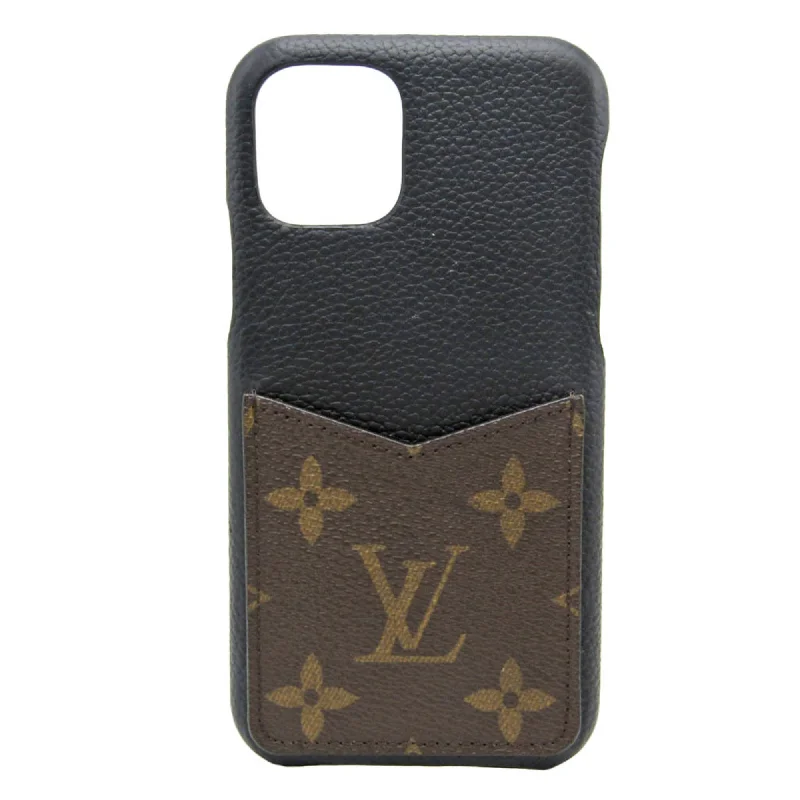 LOUIS VUITTON Monogram Leather Phone Bumper For IPhone 11 Pro Monogram,Noir IPHONE 11Pro Bumper M69094