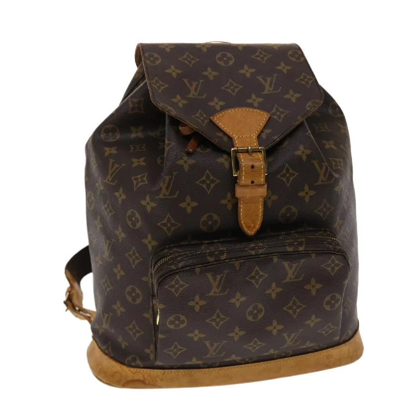 LOUIS VUITTON Monogram Montsouris GM Backpack M51135 LV Auth 46834