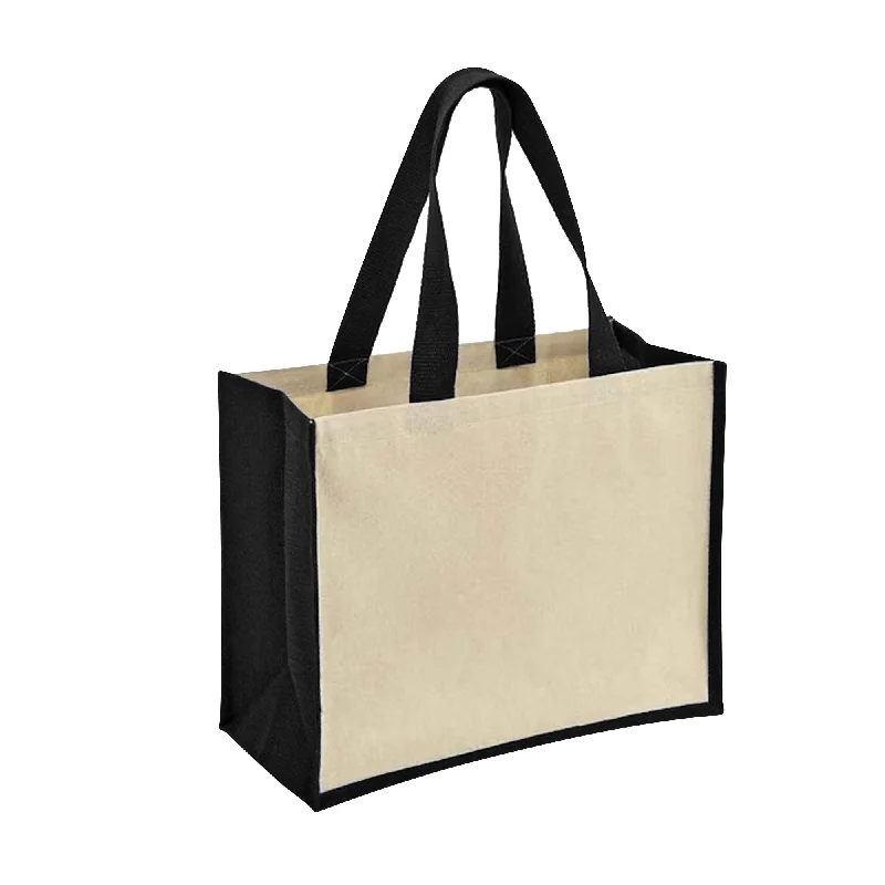 Bullet Varai Canvas/Jute Shopping Tote Bag