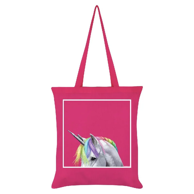 Inquisitive Creatures Rainbow Unicorn Tote Bag