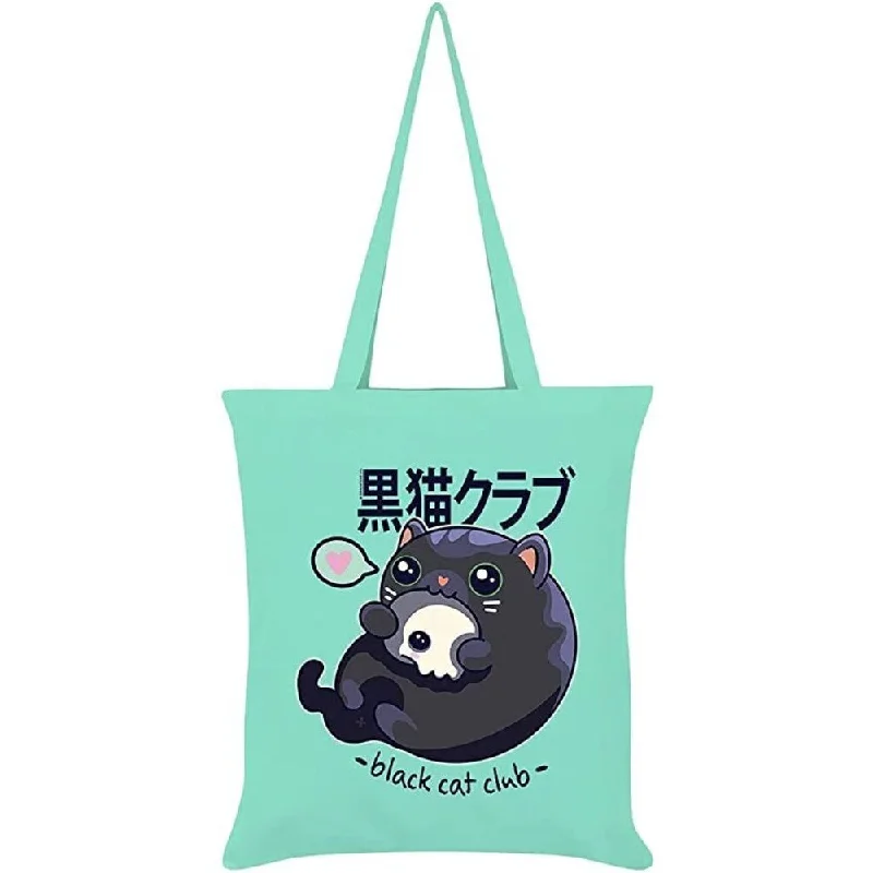 Kawaii Coven Black Cat Club Tote Bag