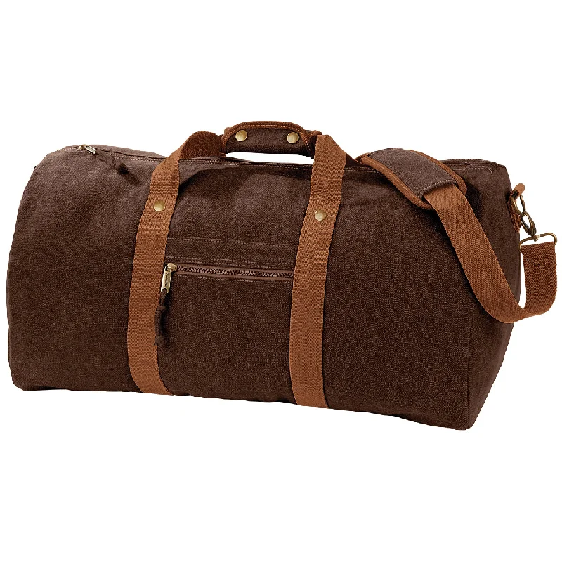 Quadra Vintage Canvas Holdall Duffle Bag - 45 Litres (Pack of 2)