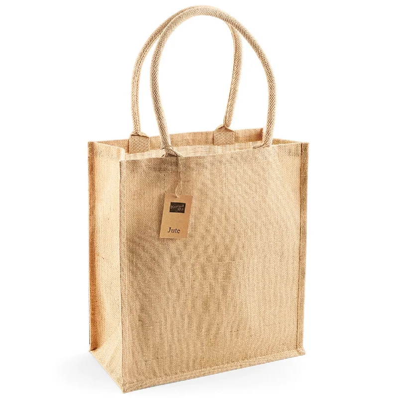 Westford Mill Jute Boutique Shopper Bag (19L) (Pack of 2)