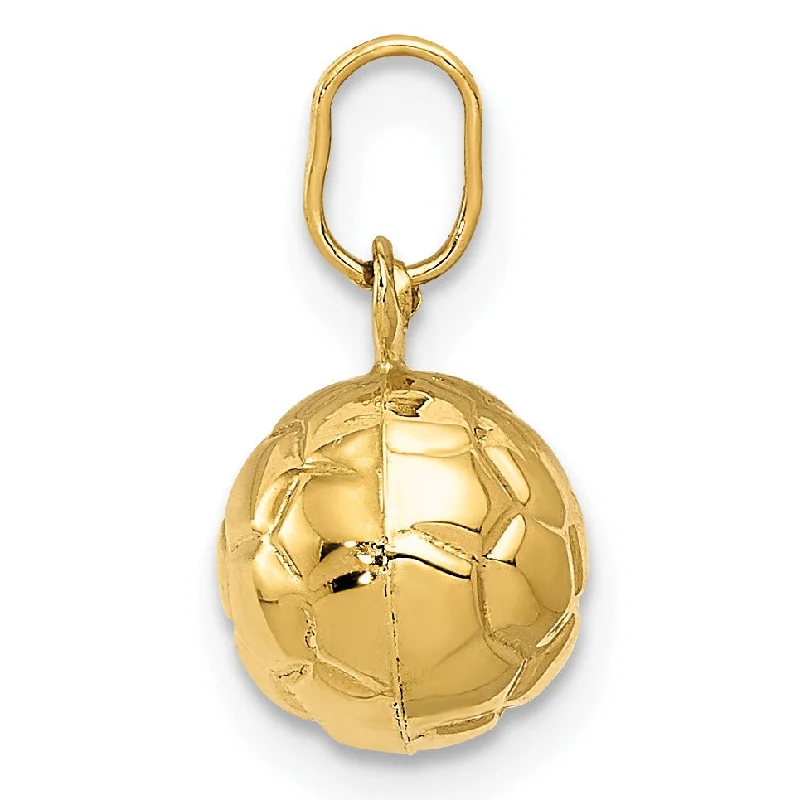 14k 3-D Soccer Ball Charm