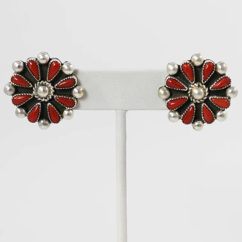 Coral Earrings