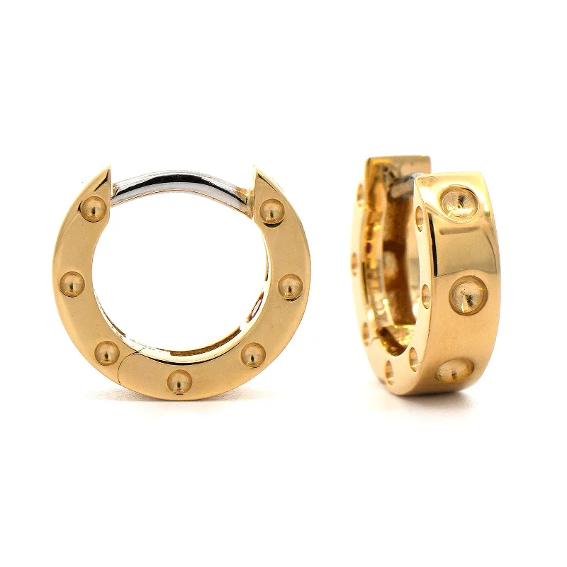 Roberto Coin 18K Yellow Gold Symphony Pois Moi Huggie Earrings