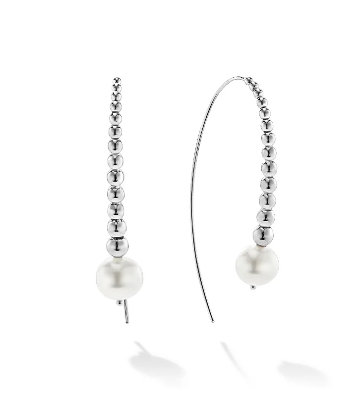 LAGOS Luna Graduated Bead Pearl Earrings