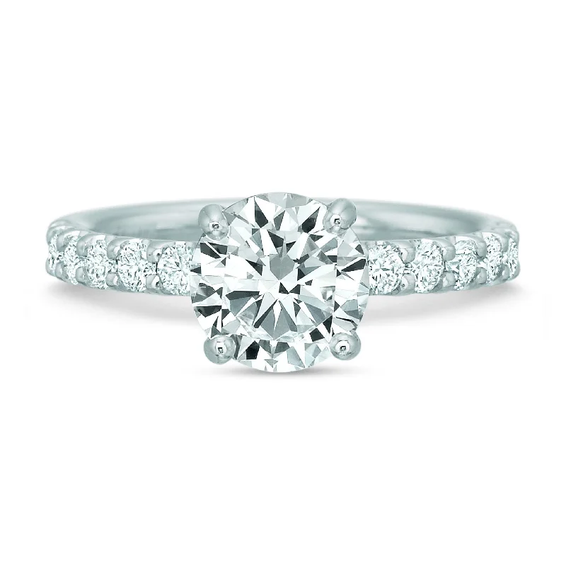 Platinum Comfort Fit Engagement Ring Setting