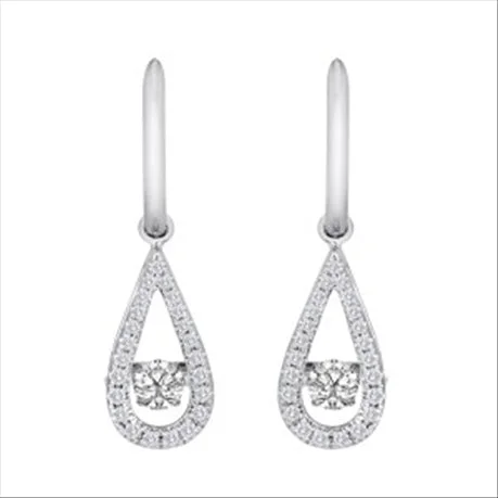 5/8ctw Diamond 18K Rhythm of Love Earrings