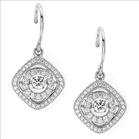 1/2ctw Diamond 14K Rhythm of Love Earrings