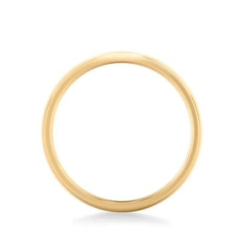 14k Gold European Fit Polished Wedding Band 3mm