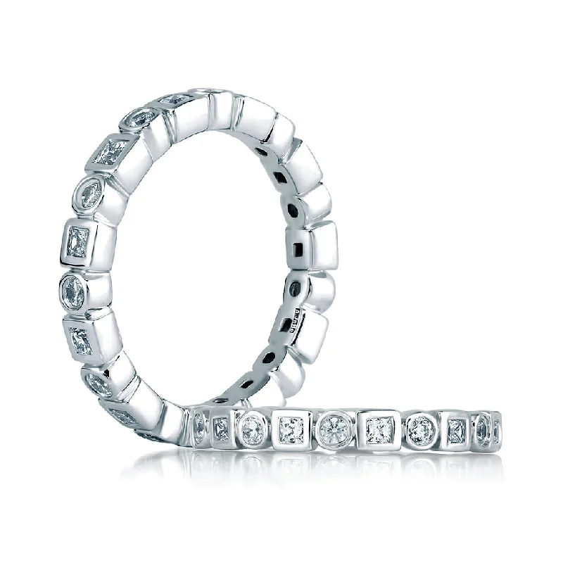 A. Jaffe Metropolitan Eternity Diamond Wedding Band in White Gold