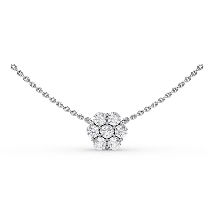 Floral Diamond Necklace