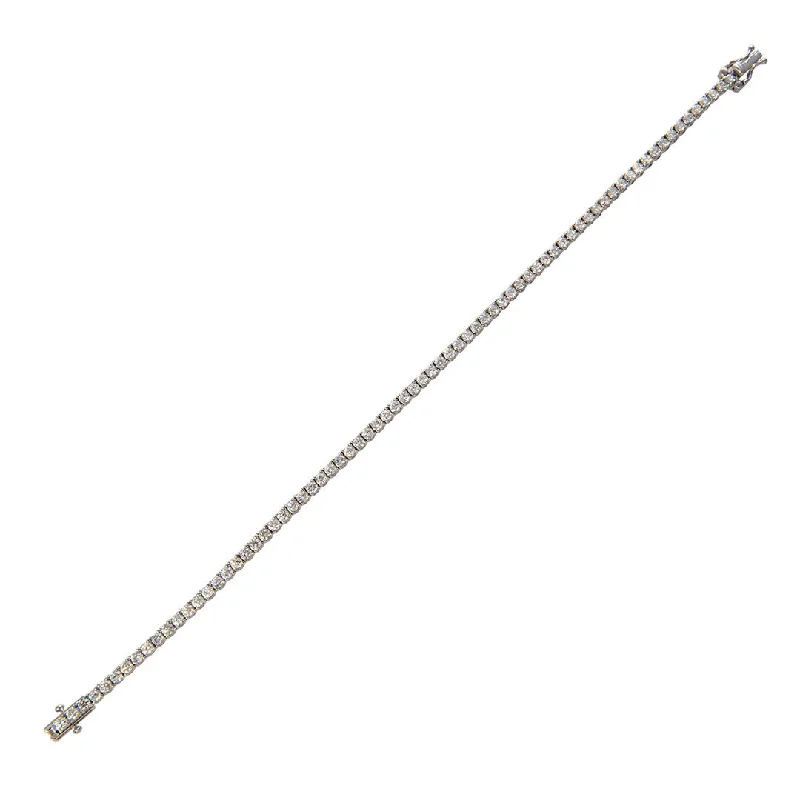 3ct Diamond 14K White Gold Tennis Bracelet