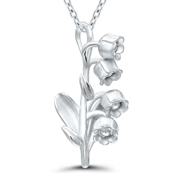 Bremer Jewelry 925 White Sterling Silver May Birth Flower 