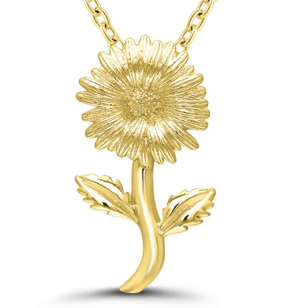 Bremer Jewelry 925 Yellow Sterling Silver/Gold Plated April Birth Flower 