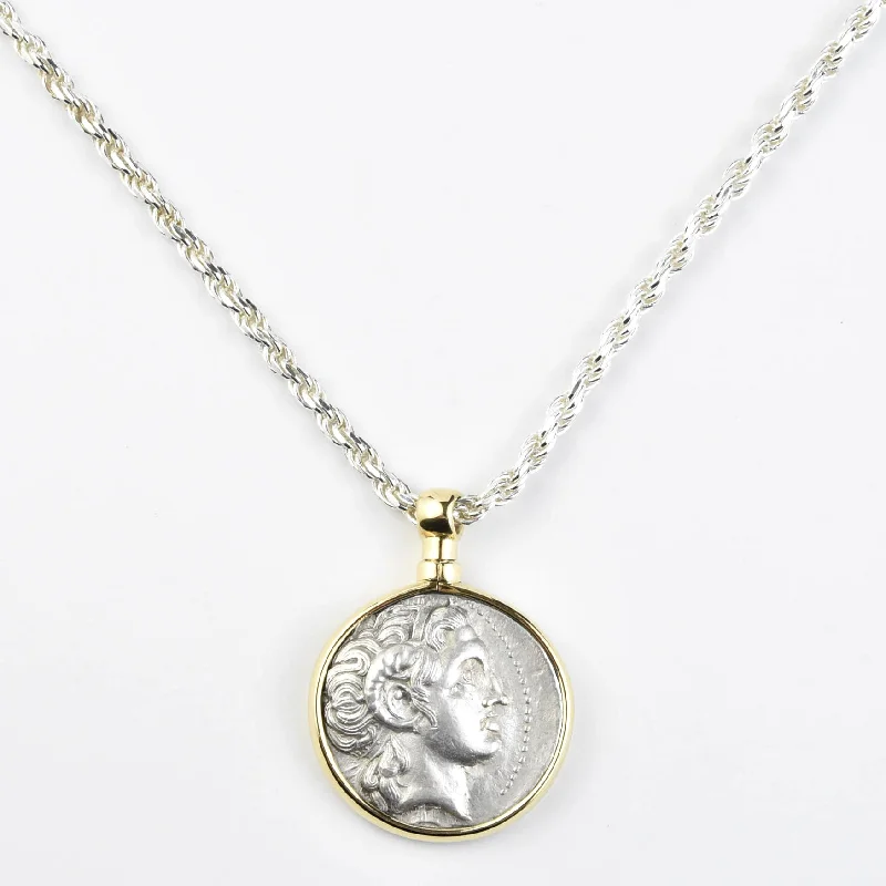 Ancient Alexander the Great Coin Necklace