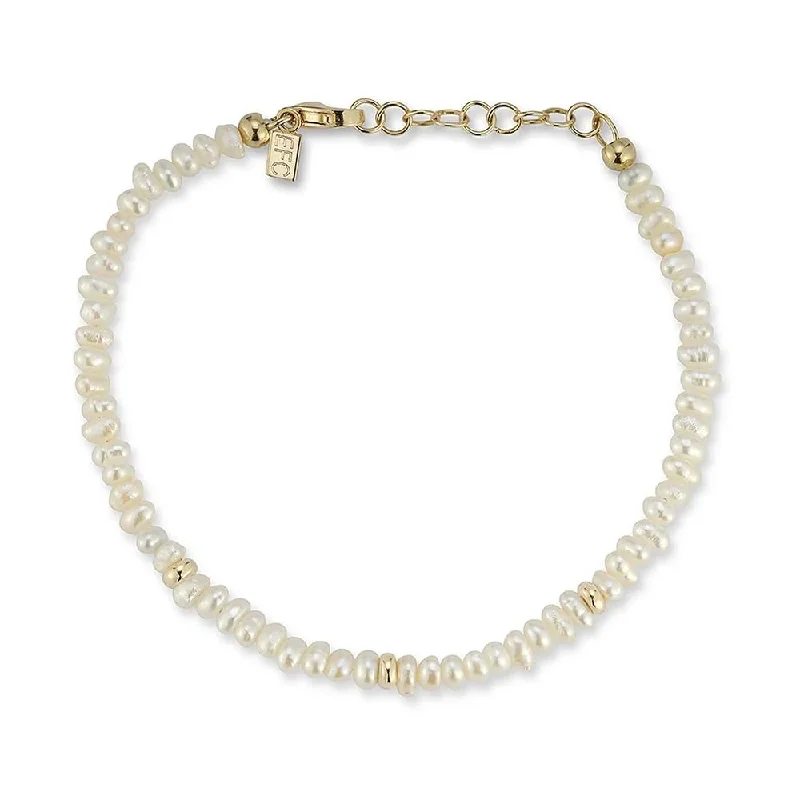 EF COLLECTION Pearl Birthstone Bead Bracelet