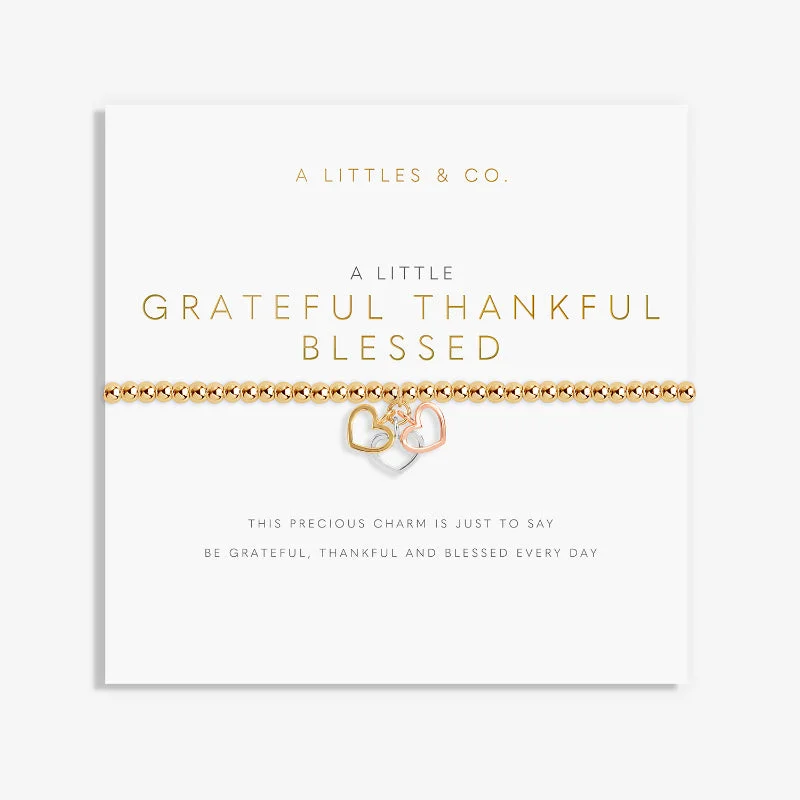 KATIE LOXTON GRATEFUL THANKFUL BLESSED BRACELET