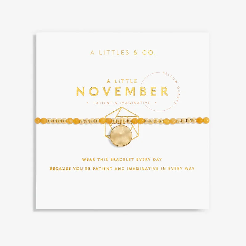 KATIE LOXTON NOVEMBER BIRTHSTONE BRACELET