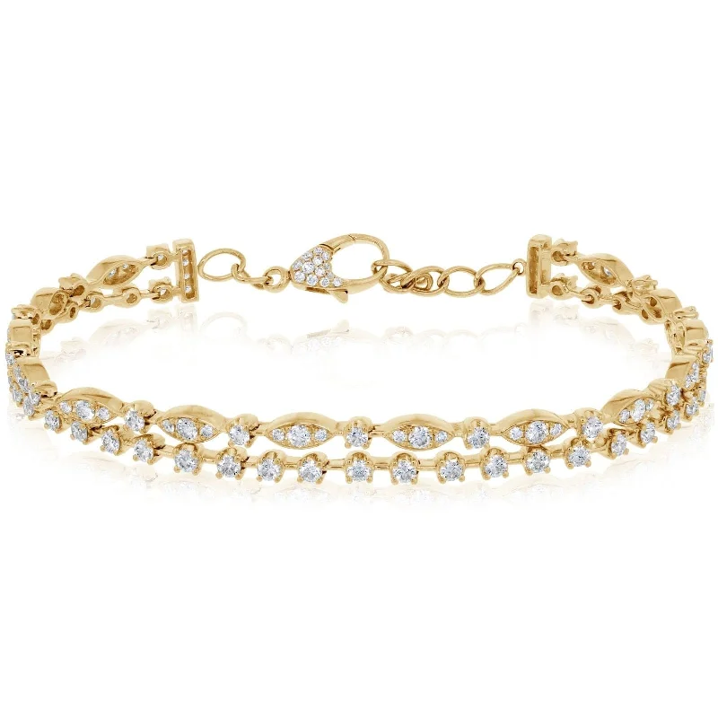 KWIAT Duet Two Row Diamond Bracelet