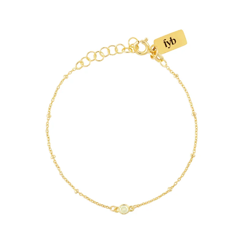 NOVEMBER BIRTHSTONE BRACELET GOLD