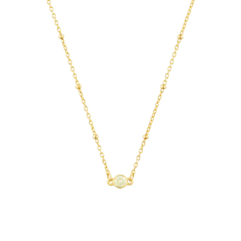 NOVEMBER BIRTHSTONE NECKLACE GOLD