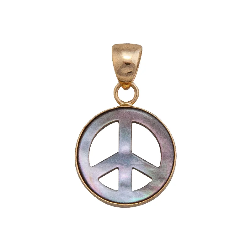 Alchemia Mother of Pearl Peace Sign Pendant