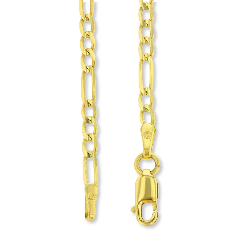 Polished 14K Yellow Gold Heart with White Gold Love Key Pendant with Cable, Curb, or Figaro Chain Necklaces