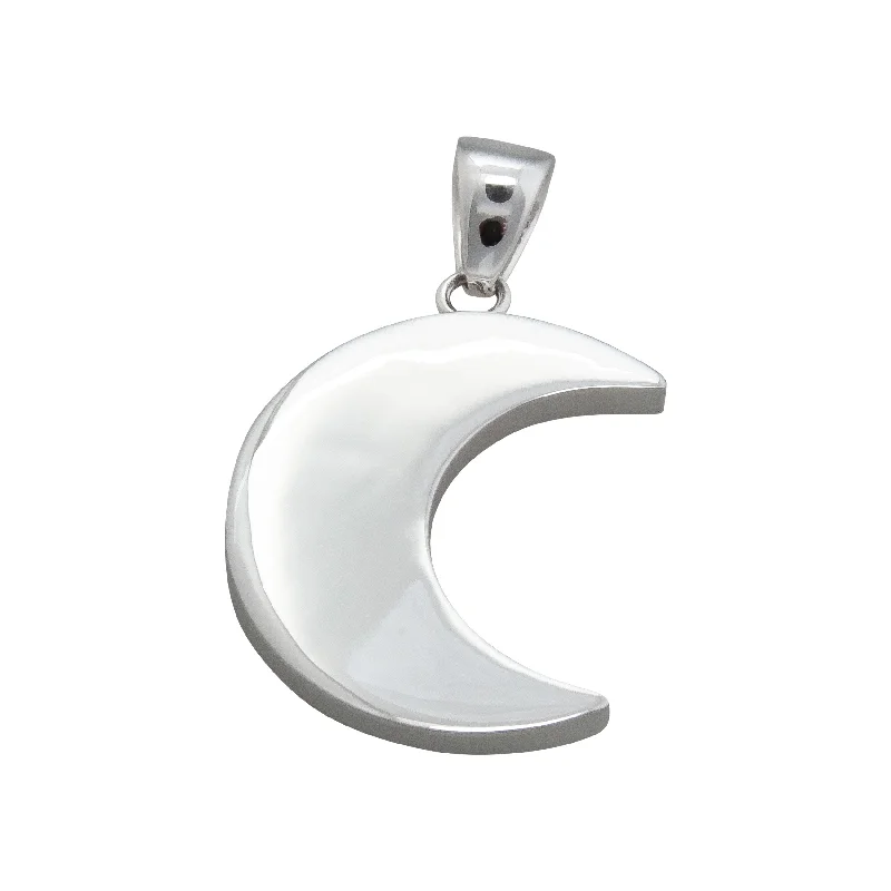 Sterling Silver Moon Pendant