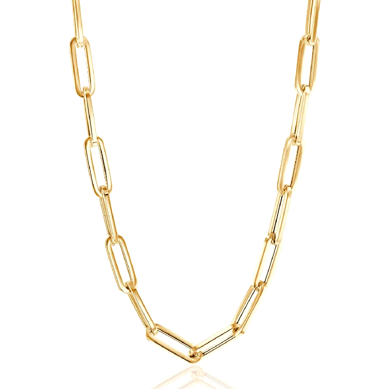 14K Grand Paper Clip Chain