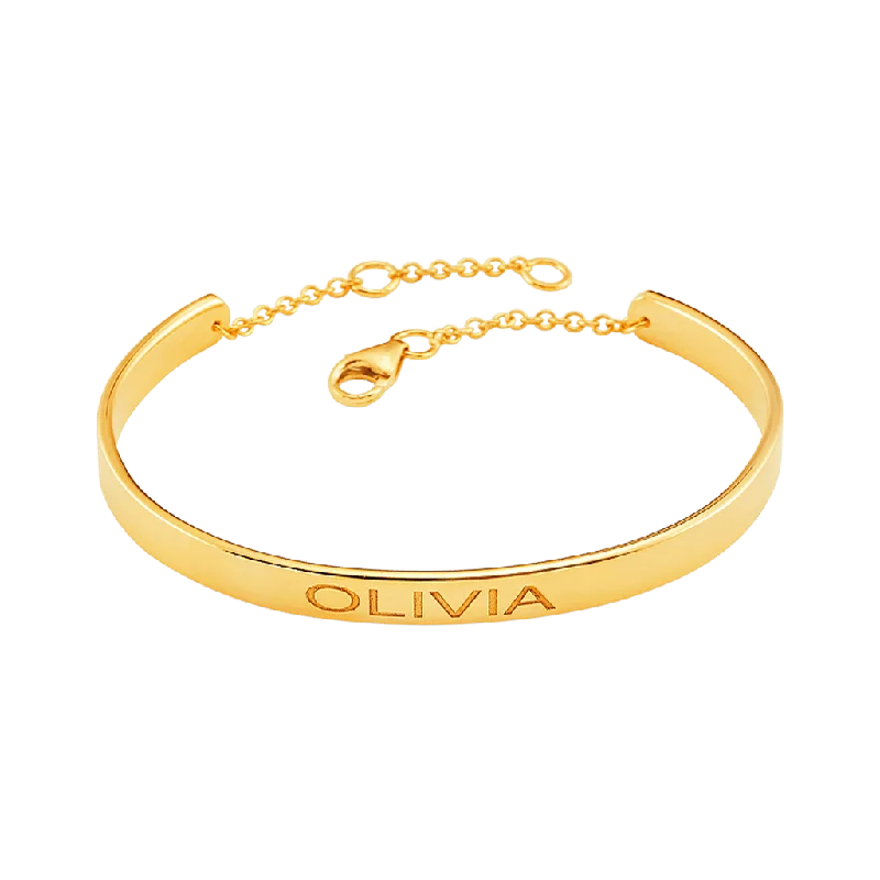 Signature Engravable Cuff ID Bracelet