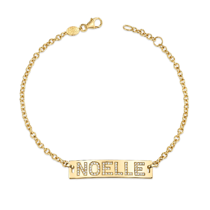 Kids Signature Classic ID Engravable Pave Bracelet