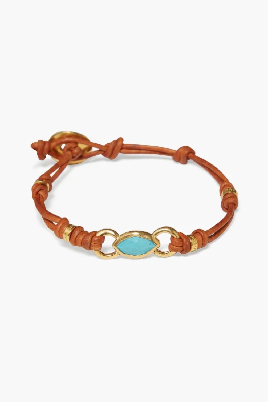 Reina Single Wrap Bracelet Turquoise