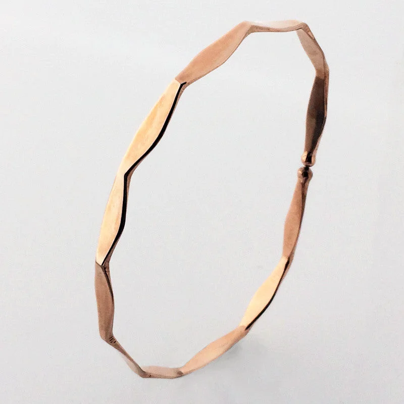 Faceted: Solid 14k Gold Bracelet