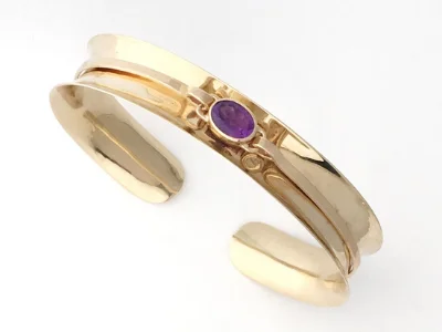 McLaughlin Garden: Maine Amethyst 14K Yellow Gold Bracelet