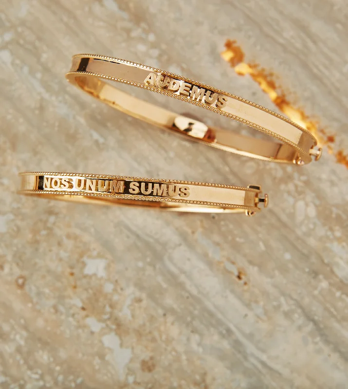 Personalized Coin Edge Bracelet